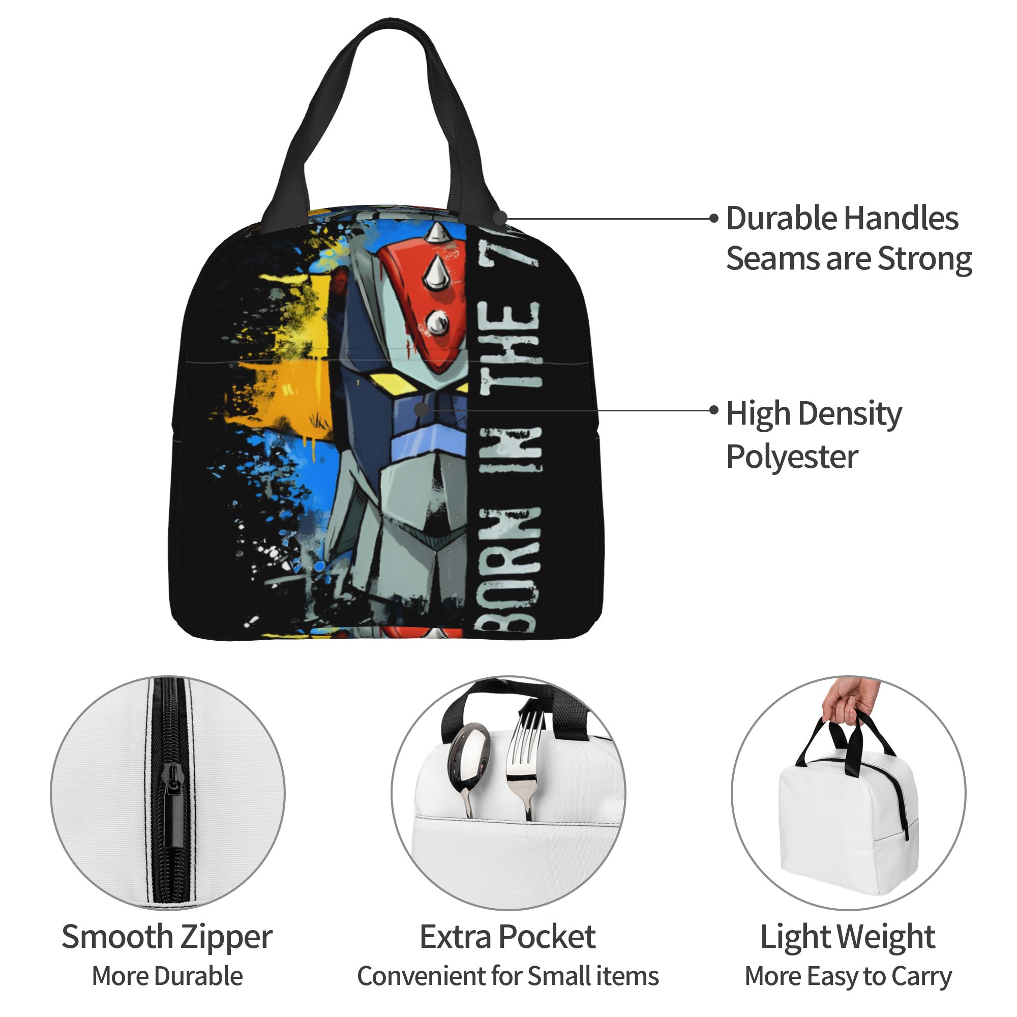 Travel Accessories 2022 - Maßgeschneiderte G-Grendizeres isolierte Lunchtasche für Damen,