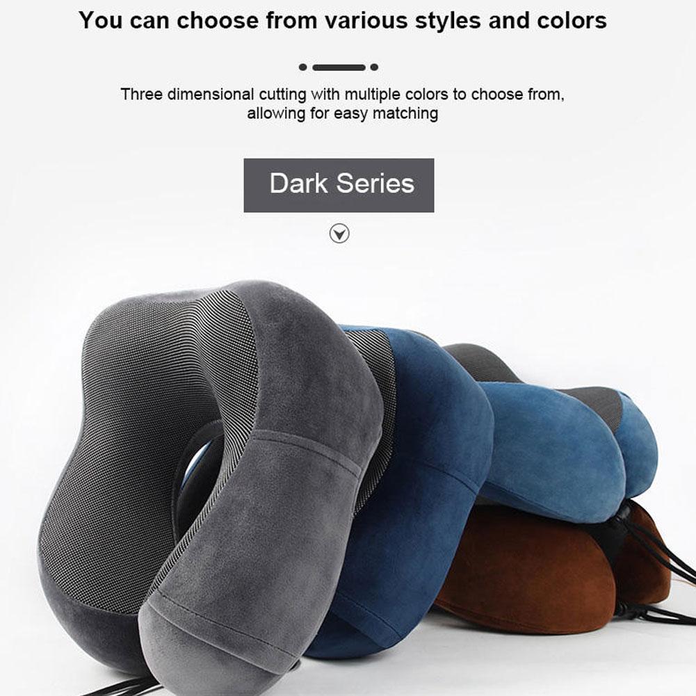 Travel Pillow Inflatable - U-förmiges Nackenkissen mit langsamer Rückfederung, weiches