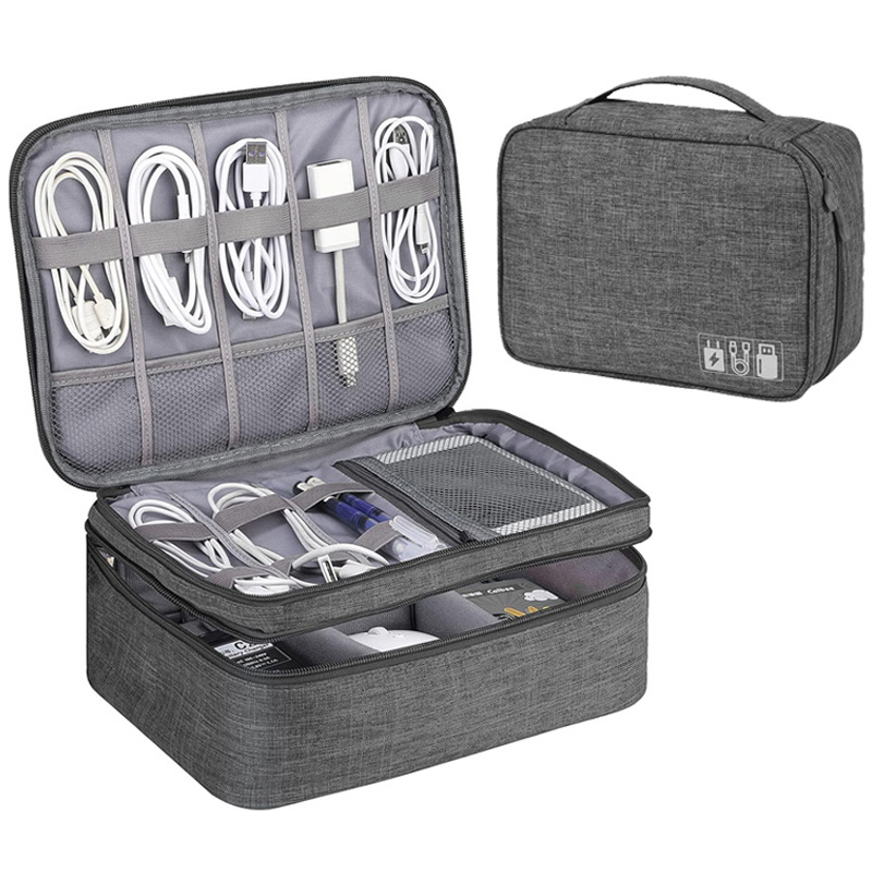 Travel Accessories And Gadgets - Tragbare digitale Aufbewahrungstasche, USB-Gadget, wasserdicht, Kabel-Organizer,