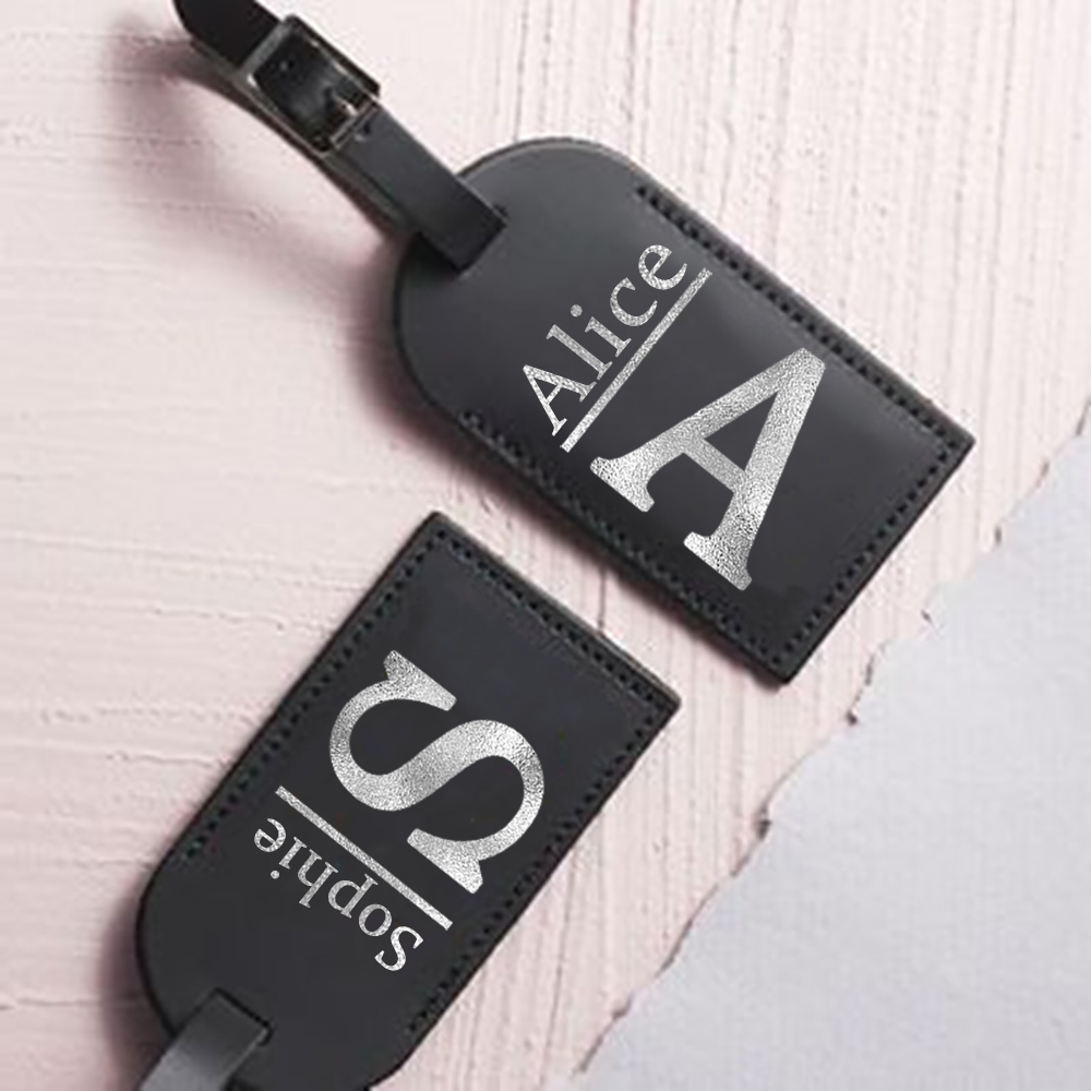 Travel Packing Cube - Personalisierter Buchstabe mit Namen Monogramm Gepäckanhänger