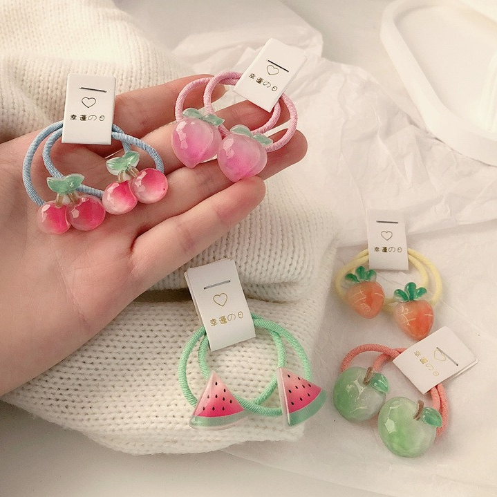 Travel Accessories For 10 Year Old Girl - Kinder-Haargummis mit Karotten, 5 Paar, rutschfeste,
