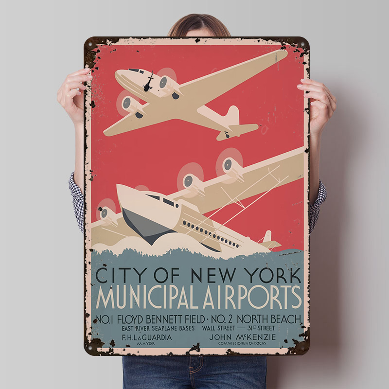 Travel Accessories New York - Vintage NYC New York Airports Reise