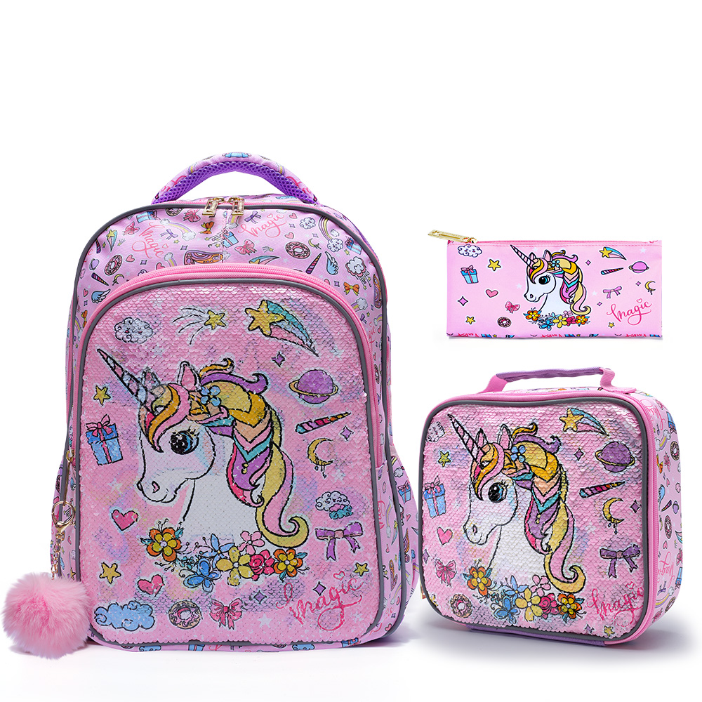 Travel Accessories Toddler - 3-teiliges Kinder-Reisegepäck-Set, Gepäcktasche, Büchertasche, mit Lunchbox