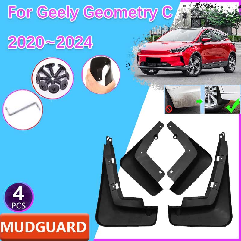 Travel Accessories 2022 - Auto-Schmutzfänger 4er-Set für Geely Geometry C