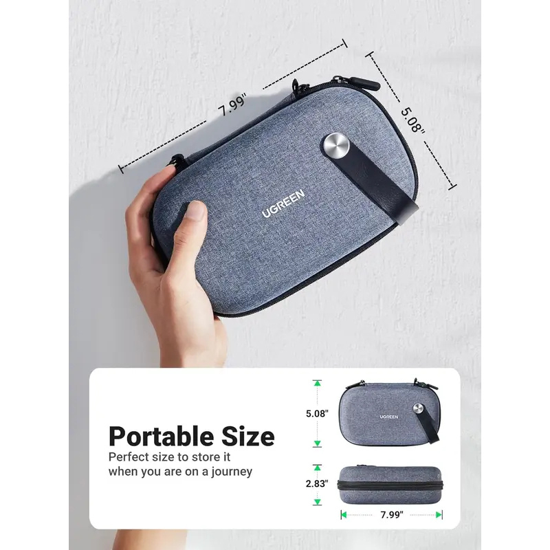 Travel Accessories And Gadgets - Original UGREEN Reisezubehörtasche Tragbarer Kabelorganizer Elektronik-Hartschalenetui
