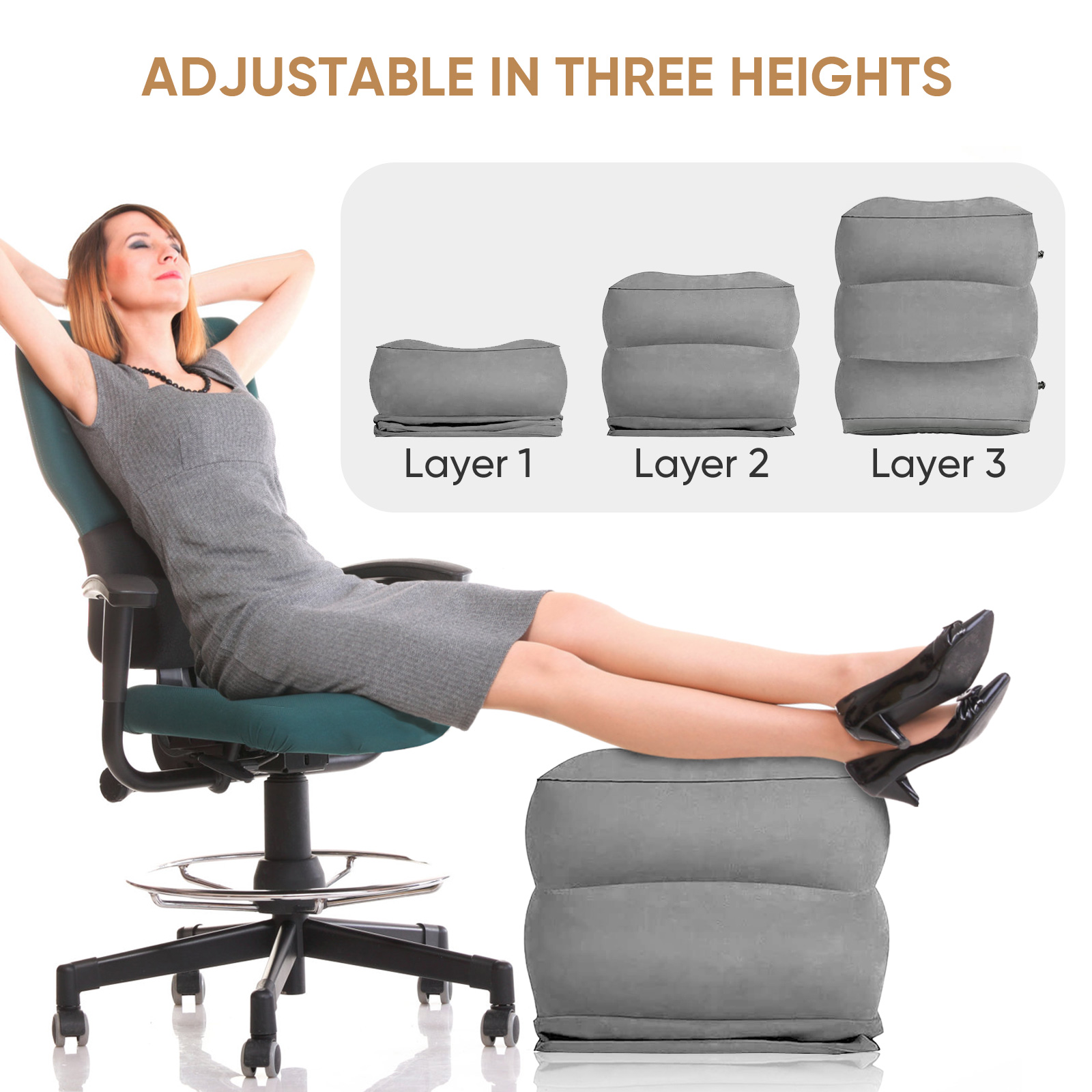 Flugzeug-Fußstütze Reise-Fußst – Travel Pillow Inflatable Bewertung und Preis