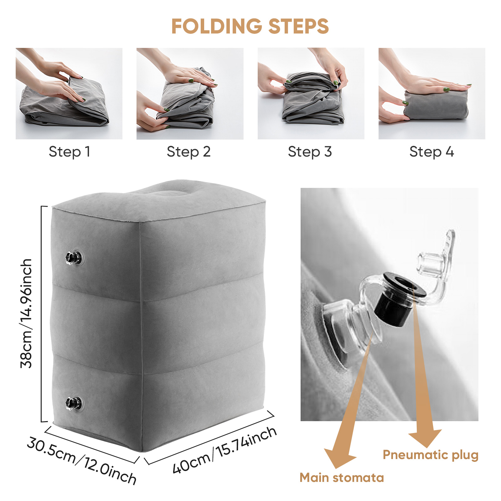 Flugzeug-Fußstütze Reise-Fußst – Travel Pillow Inflatable Bewertung und Preis