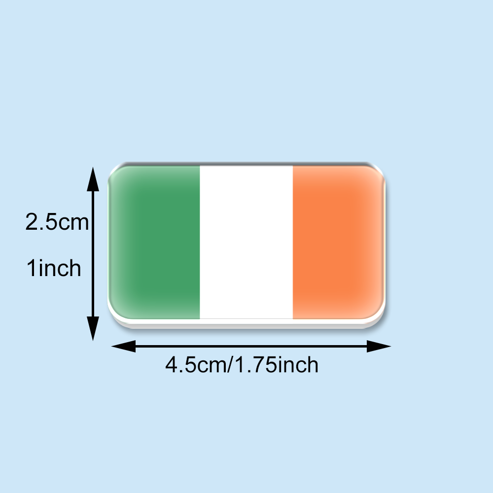 Acryl-Brosche mit Irische Flag – Travel Accessories Ireland Bewertung und Preis