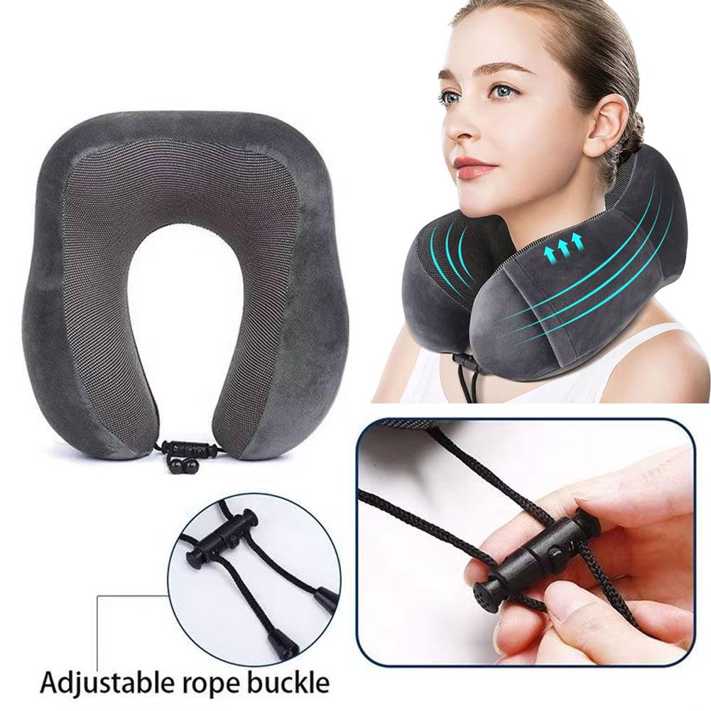 U-förmiges Nackenkissen mit la – Travel Pillow Inflatable Bewertung und Preis