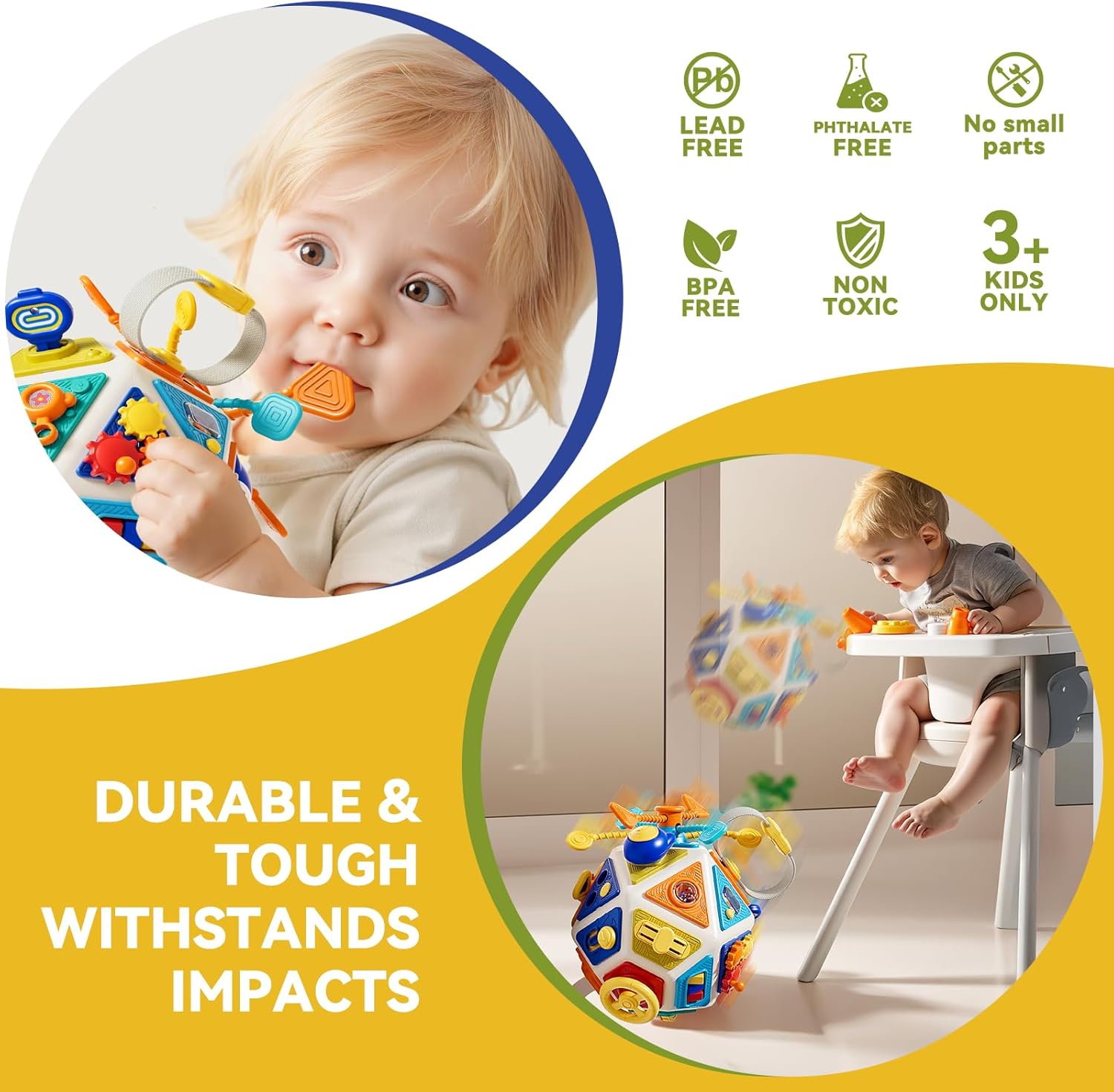 Baby Busy Board Aktivitätswürf – Travel Accessories Toddler Bewertung und Preis