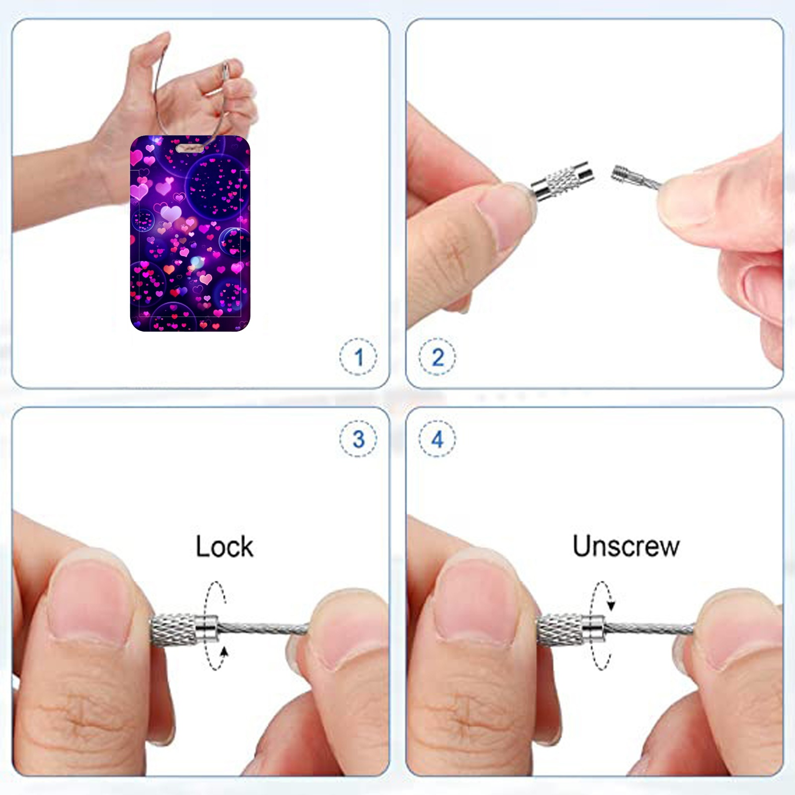 Gepäckanhänger mit Liebesherz- – Travel Accessories Drawing Bewertung und Preis