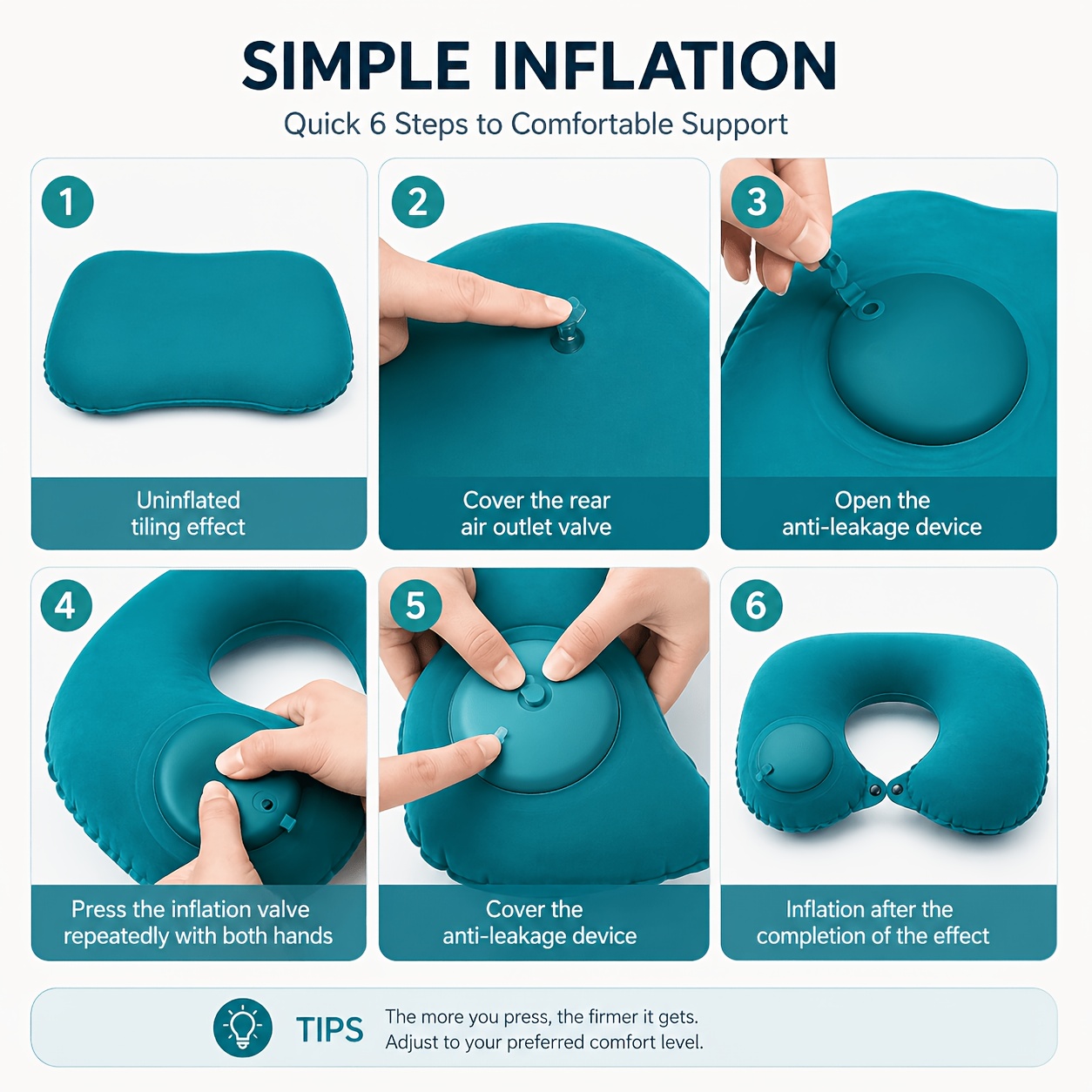 SPDJUMPER Aufblasbares Reise-N – Travel Pillow Inflatable Bewertung und Preis