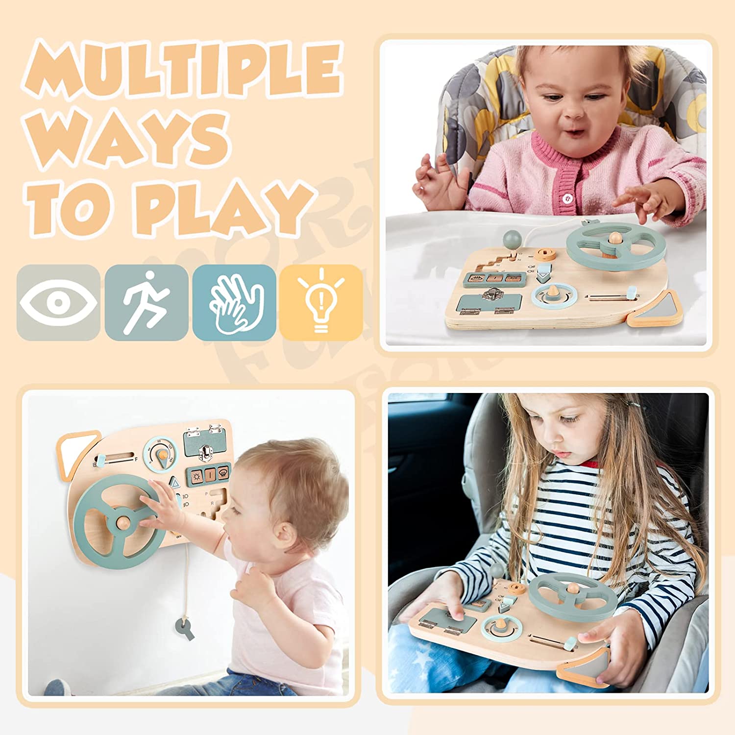 Montessori-Spielzeug, Lenkrad, – Travel Accessories Toddler Bewertung und Preis